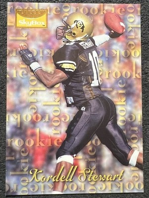 1995 SKYBOX KORDELL STEWART (PITTSBURGH STEELERS) RC #192 NM/MT j6d