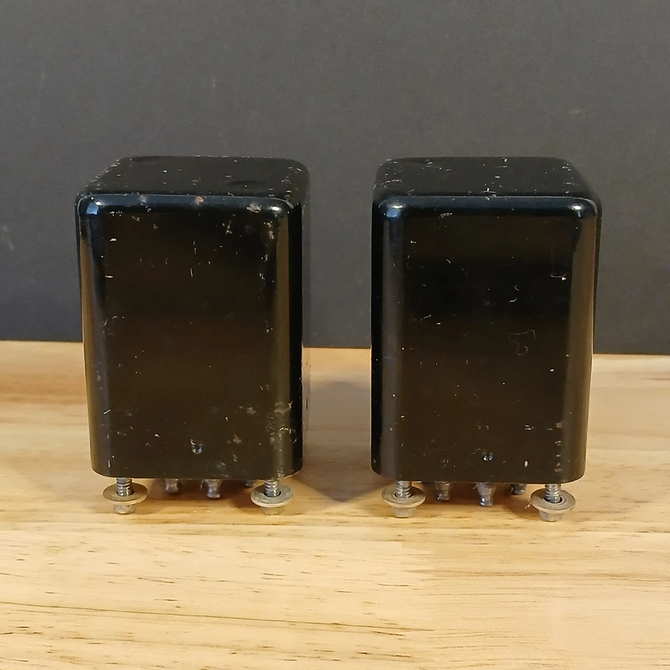 Matching Pair 1950's RCA 8983020-1 Audio Input Transformers Brass Hardware 2" - Image 2 of 4