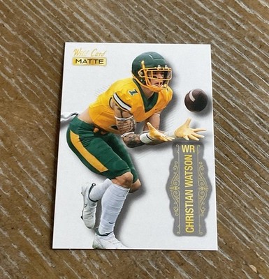 Christian Watson 2022 Wildcard Football Matte #MB-17
