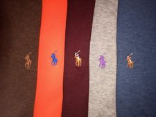   Lot 5 Ralph Lauren Polo Mens Short Sleeve Polo Shirts M Medium 2 NWOT