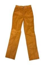 VINTAGE 60s/70s Wrangler Corduroy Jeans USA Orange Brown Missed 10 28in