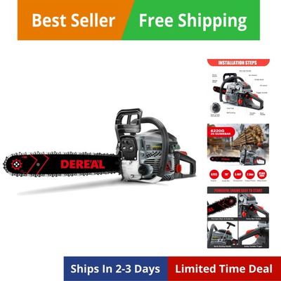 #ad #ad 62CC Gas Chainsaws 2 Stroke Gasoline Chainsaw 20 Inch Gas Powered Chainsaws f... $234.85