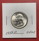 1950 D Washington Silver Quarter, Choice to Gem Uncirculated.