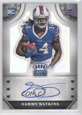 2014 Panini Crown Royale Rookie Signatures 195/299 Sammy Watkins #S-SW Auto 8p3