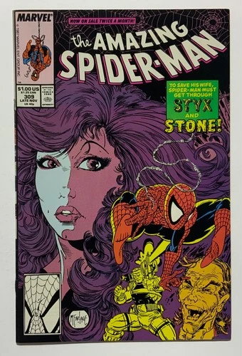 AMAZING SPIDER MAN # 309 Copper Age VF 1988 Todd McFarlane MARVEL Comics EC