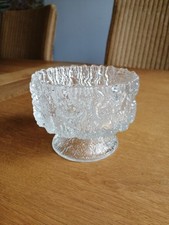 Georgshütte Glas Kristallglas Schale mit Fu�...