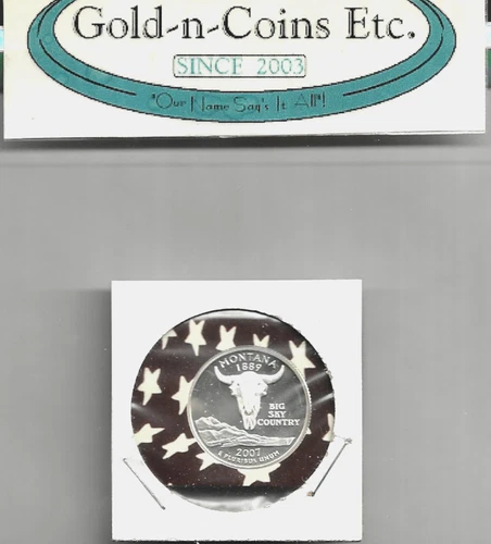 2007-S SILVER PROOF WASHINGTON QUARTER! UNCIRCULATED GEM VERY NICE! FREE SHIP!!