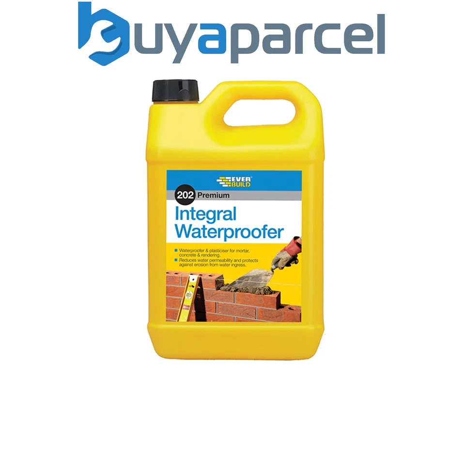 EVERBUILD SIKA Everbuild ILW5L 202 Integral Liquid Waterproofer 5 litre EVBILW5L