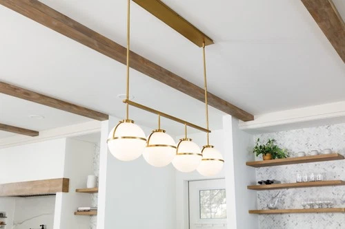 Hinkley Lighting 39675 Hollis 4 Light 42"W Linear Chandelier - Black - Picture 3 of 5