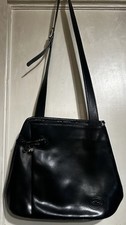 Longchamp Black Leather Handbag Vintage