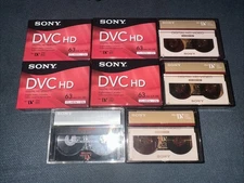 Lot of 8 Sony DVC HD Digital Video Cassettes 63 Minutes New  DVCHD Mini