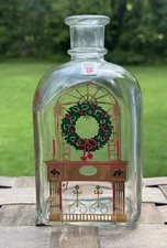 Holmegaard Glass Christmas Bottle Decanter Juleflaske 1984 - Missing Cork