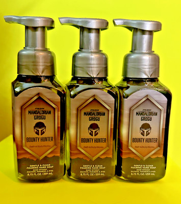Mandalorian Grogu Bounty Hunter Bath & Body Works 3 Foaming Hand Soaps Fast Ship