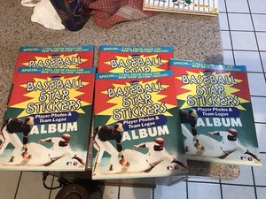 Baseball Sticker Book Unused Lot Of 4 Good Condition Topps Fleer 1983 Etc