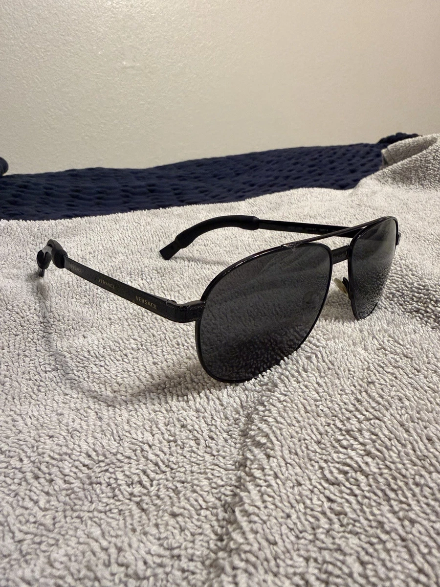 Versace Black Aviator Sunglasses for Men for sale | eBay display picture 3