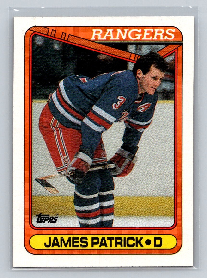 1990-91 Topps #131 James Patrick New York Rangers