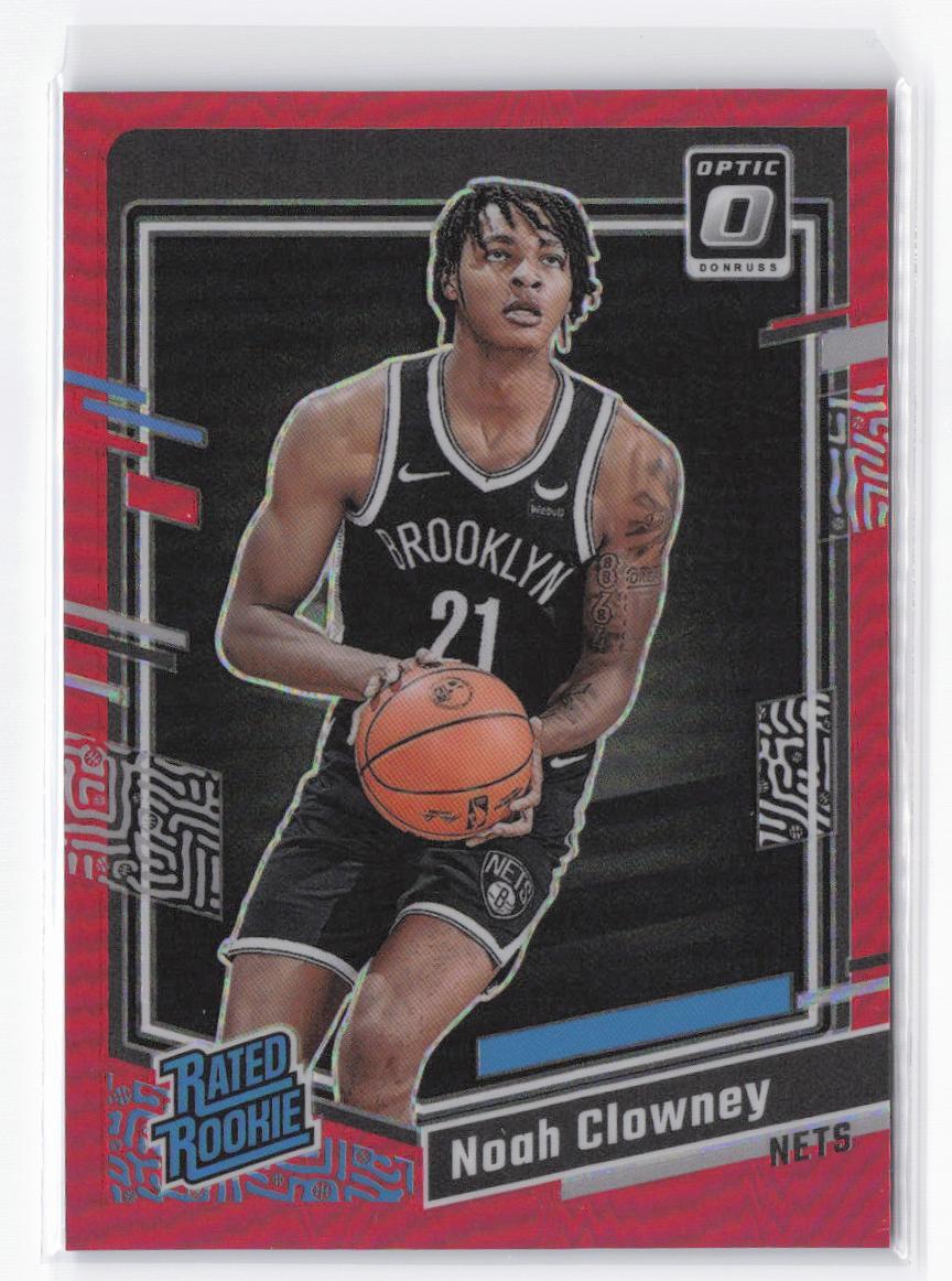 2023-24 Donruss Optic Noah Clowney Rated Rookie RC #205 Red Prizm /99