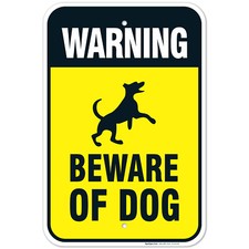 Warning Beware of Dog Sign, Dog Warning Sign,