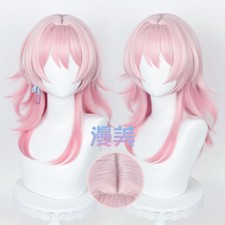 Honkai: Star Rail Collect March 7th Cosplay Fluffy Hairpiece Short Fashion Wig