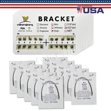 Dental Orthodontic Braces Brackets Metal Mini MBT Roth.022 Hook345/Arch Wires