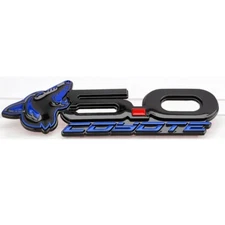 Lightning Blue Howling Coyote 5.0 Deck Lid Emblem Fits 15-24 Mustang