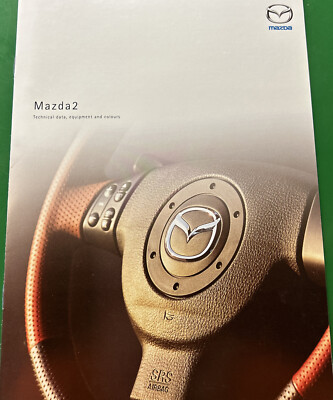 The Mazda 2 Range Technical Data Etc Original Car Sales Data Brochure 2003