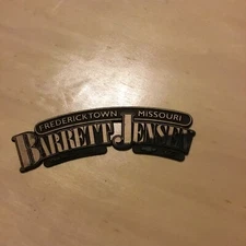 Vintage BARRETT JENSEN CHEVROLET OLDSMOBILE FREDERICKTOWN MO Auto Dealer Emblem