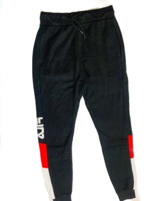 FILA Track Pants ,Bottoms MAN'S Joggers Activewear Trousers Size M  black/W/Red | eBay