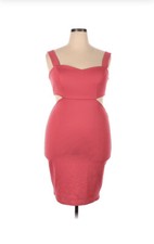 Plus Sized Pink Bodycon Dress with Cutout Details. UK Size 18/ US Size 14
