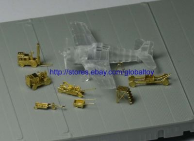PE 1/350 WWII USN Aircraft Carrier Logistics Vehicles and Tools FH