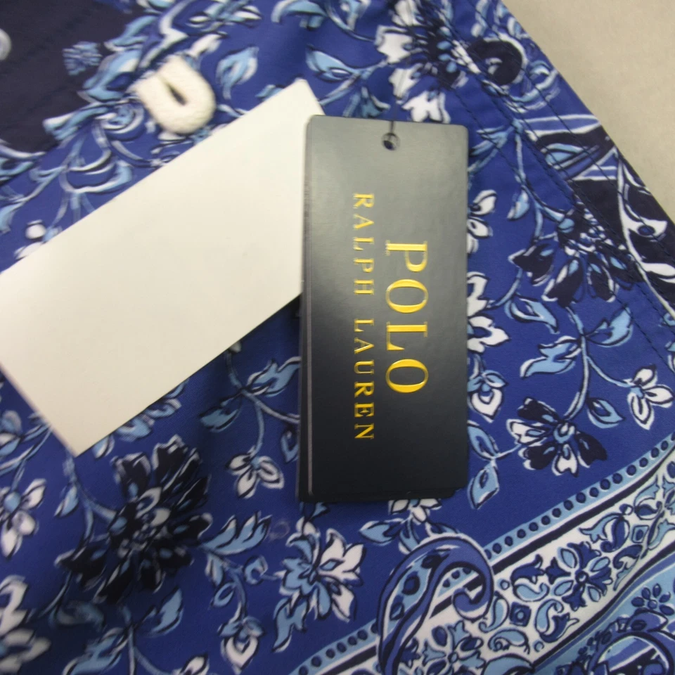 Pantalones Cortos Polo Ralph Lauren Para Hombres 36 Tabla Traje de Baño Ligero Nadar Azul Foto 3 de 4