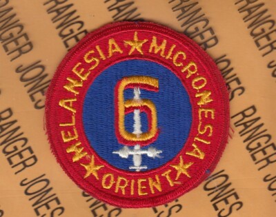 USMC Marine Corps 6th MAR DIV Division Cotton 2.75'' patch C