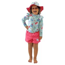 UV Skinz   Toddler Girls' 3-piece Swim Set   2T-5T