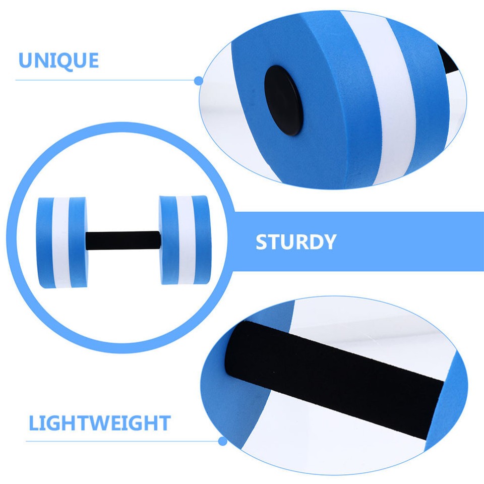 2pcs EVA Foam Water Dumbbells Aquatic Exercise Equipment for Pool
