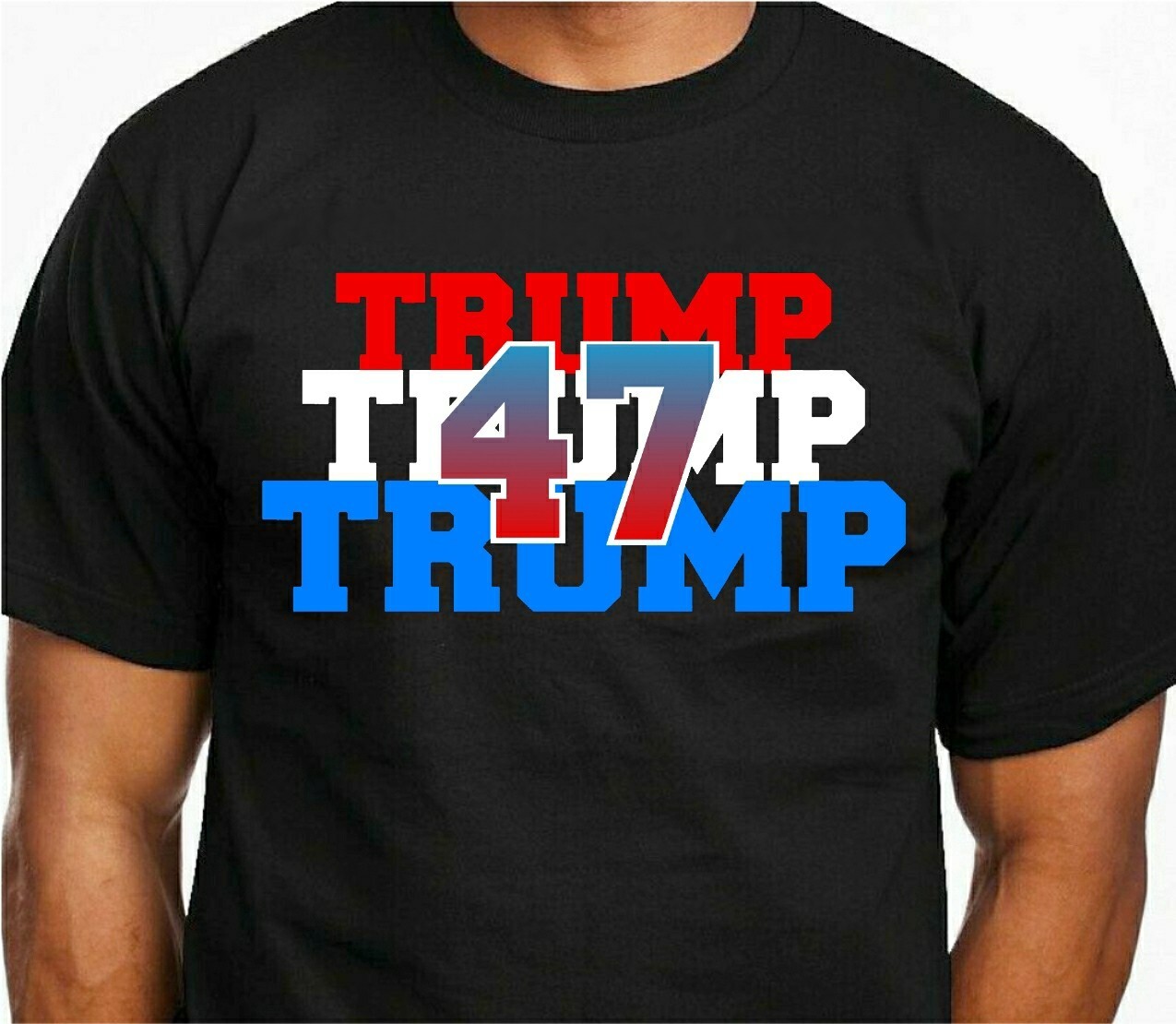 ALTRA Tshirt TRUMP TRUMP TRUMP rosso bianco blu 47 nera GRANDE altre taglie disponibili