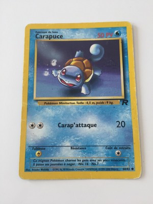 Collectible Card Games Carte Pokemon Carapuce 68 Commune Team Rocket Edition 1 Fr Neuf Toys Hobbies
