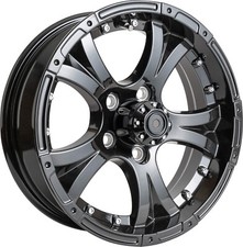 15x5 Trailer Wheel 5x4.5 Bolt Pattern Matte Black Aluminum Trailer Rim