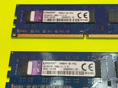 Kingston 4GB PC3-12800U DDR3-1600 Memory HP655410-150-HYCG *KIT of 3* - Picture 3 of 5