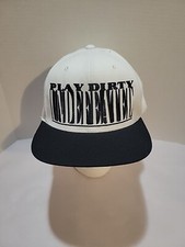 UNDEFEATED-PLAY DIRTY-SNAP-BACK HAT-WHITE/BLACK/EMBROIDERED 