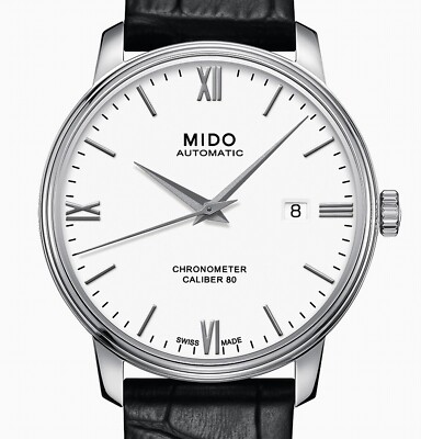 Mido Baroncelli III COSC Chronometer Powermatic 80 SI 40 Mm M027.408.16.018.00