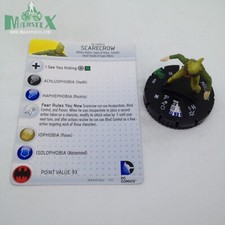 Heroclix Justice League: Trinity War set Scarecrow 030 Uncommon figure w/card
