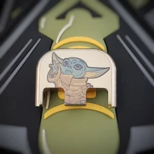 Titanium Glock Back Plate fits Gen 1-5 - 'Healing Child'