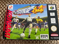 ebay® Auktion 404565970942 | NINTENDO 64 N64 UK EDITION BOXED UND KOMPLETT INTERNATIONAL SUPERSTAR SOCCER 64 Thumbnail of ebay® auction 404565970942 | NINTENDO 64 N64 UK EDITION BOXED UND KOMPLETT INTERNATIONAL SUPERSTAR SOCCER 64