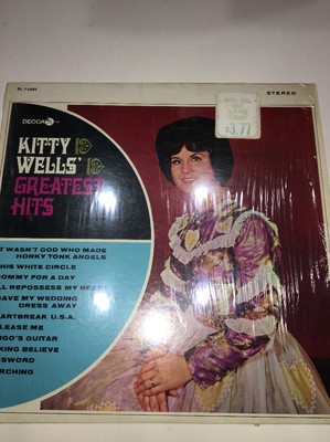 Kitty Wells Greatest Hits LP 33 RPM Record Decca DL 75001 Stereo RARE VINTAGE