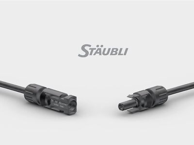 Original Stäubli MC4 Stecker + Buchse 4-6 mm² Typ X PV-KBT4/6X-UR, PV-KST4/6X-UR