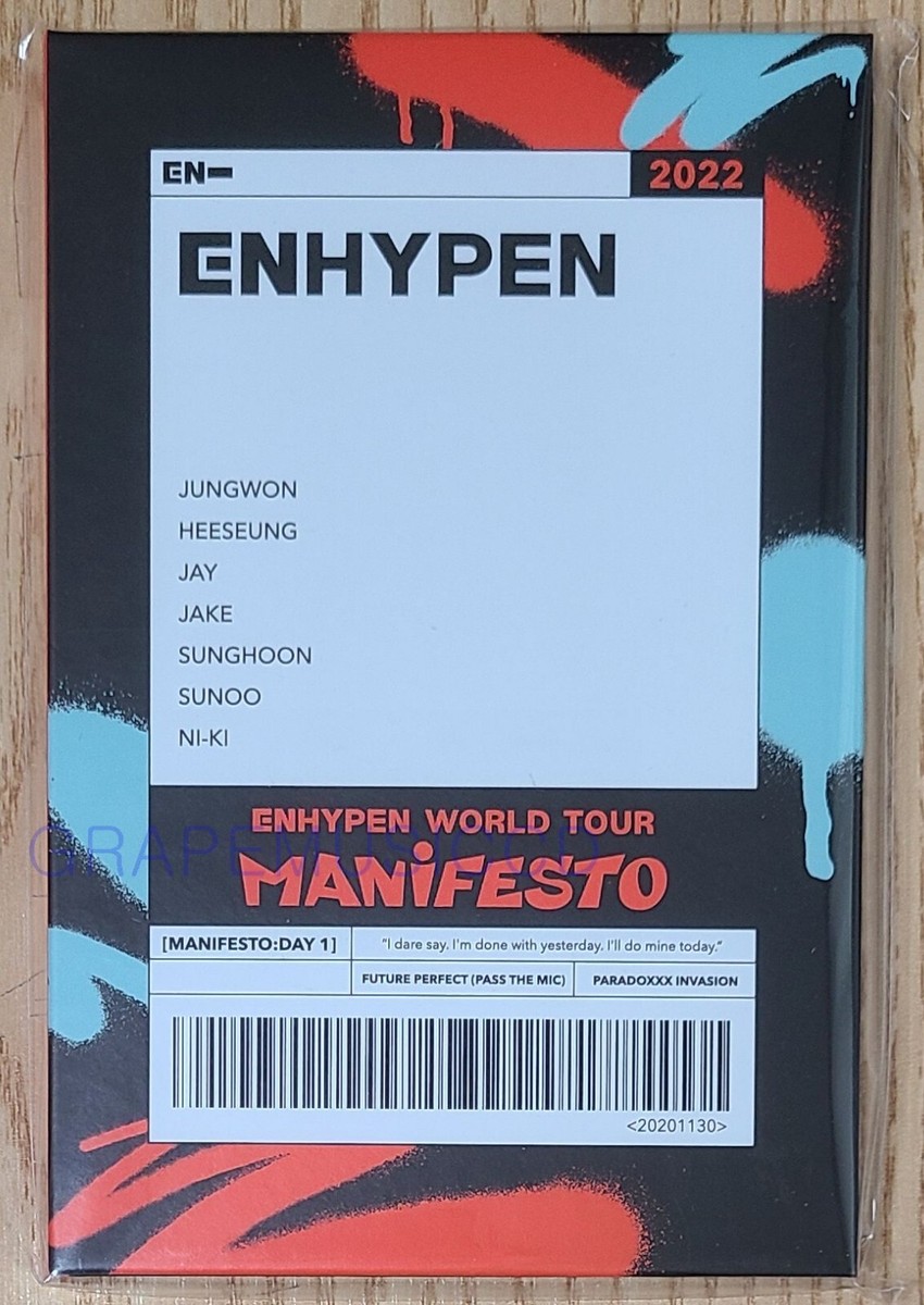 ENHYPEN 直筆サイン 全員 manifesto ENHYPENの直筆サイン色紙を合計3名様にプレゼント！｜プレゼント｜TBS