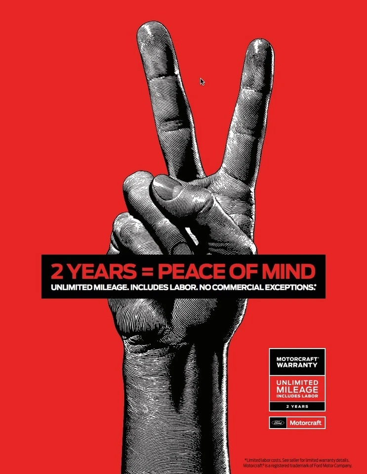 Brake Pad Set OEM MOTORCRAFT Front for Ford F250 F350 F450 F550 Super Duty 4WD - Image 4 of 4