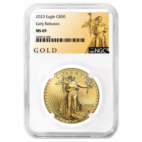 2023 $50 American Gold Eagle 1 oz NGC MS69 ER ALS Label