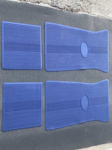 For Ford Falcon floor mats rubber blue all weather set of4 1960-73 - Picture 9 of 10