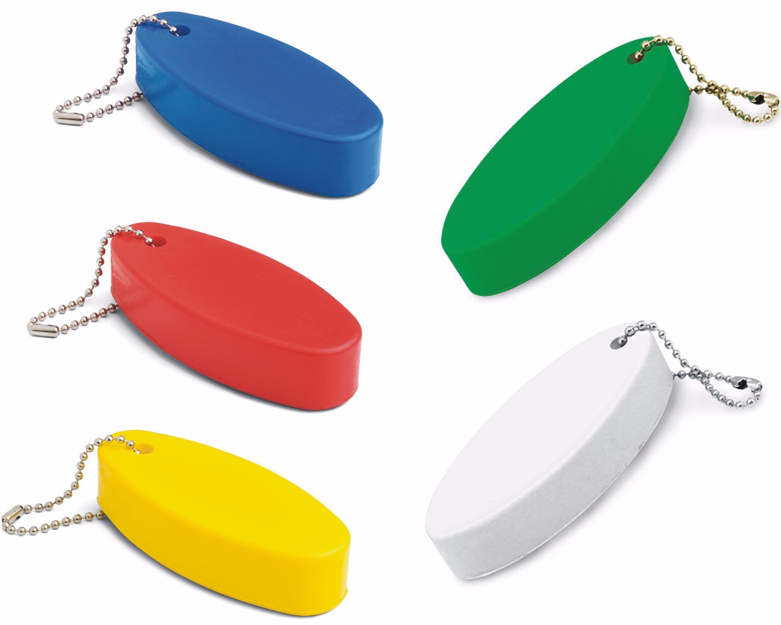 Porte-clés flotteur en mousse lot de 20 pièces en 5 couleurs pour activités nautiques